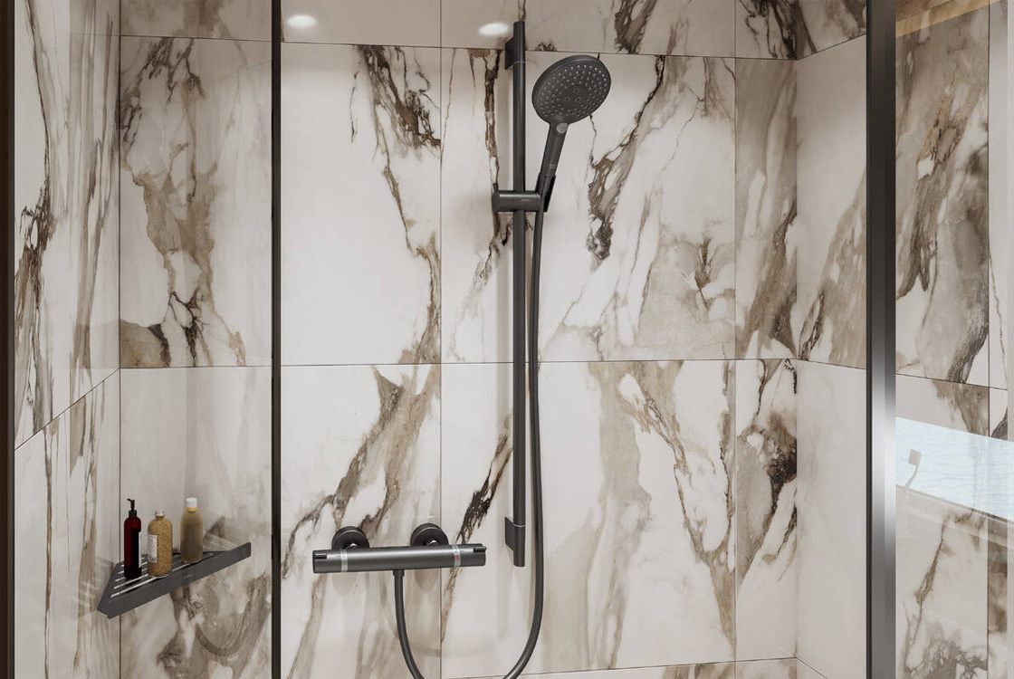 Ручной душ Hansgrohe Raindance Select S 120 3jet Brushed Black Chrome 26530340 цена 9645 грн - фотография 2