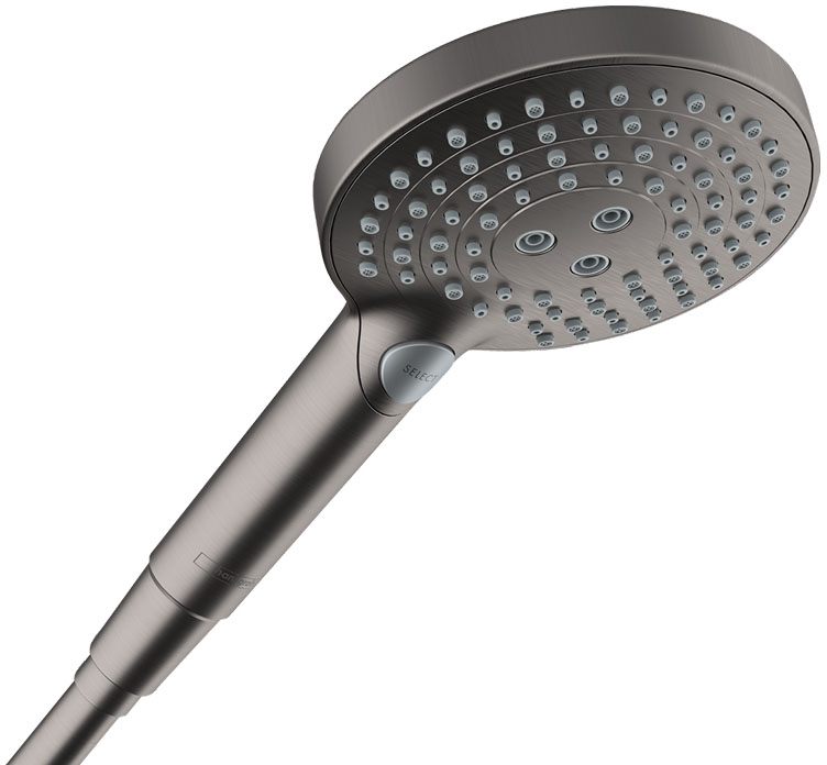 Ручний душ Hansgrohe Raindance Select S PowderRain 120 3jet P EcoSmart Brushed Black Chrome 26515340