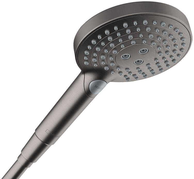 Ручний душ Hansgrohe Raindance Select S PowderRain 120 3jet P EcoSmart+ Brushed Black Chrome 26516340
