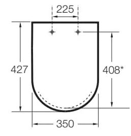 Roca Gap A80173200B уценка Габаритные размеры