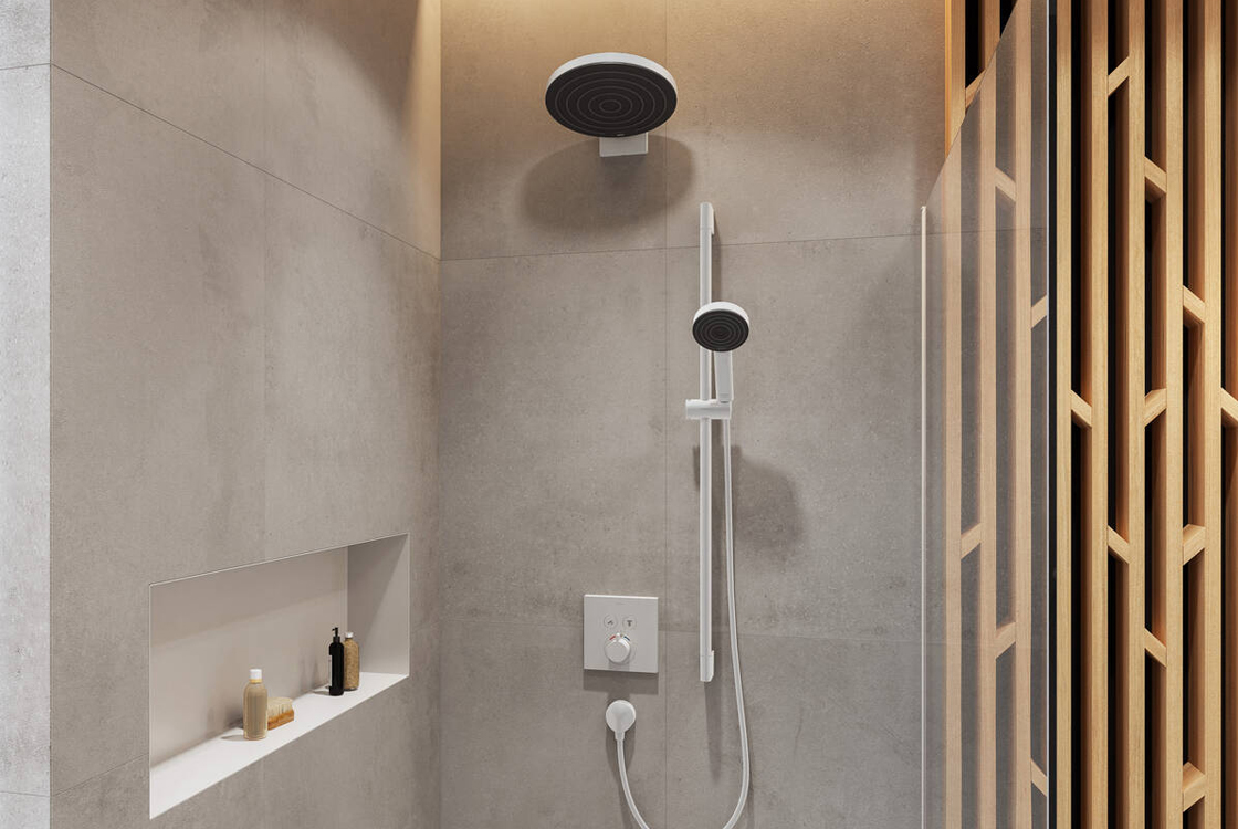 Держатель душа Hansgrohe Pulsify 260 Matt White 24149700 цена 7234 грн - фотография 2