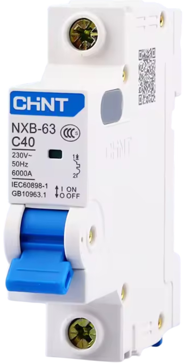 Автоматический выключатель Chint NXB-63 1P, C40, 6kA (814018) цена 0 грн - фотография 2