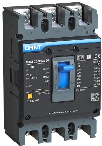 Автоматический выключатель Chint NXM-250S/3300 200A (131367)