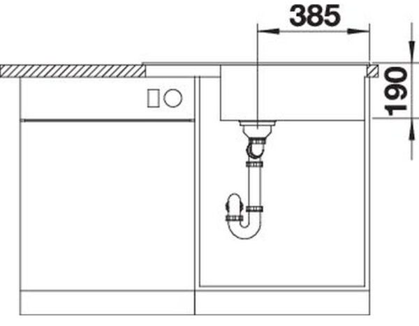 Blanco Zia XL 6 S Compact (523282) Кава Габаритні розміри