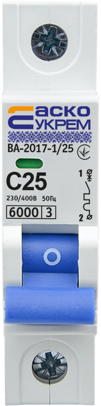 Отзывы автоматический выключатель Аско-Укрем ВА-2017/C 1P 25A (A0010170005) в Украине