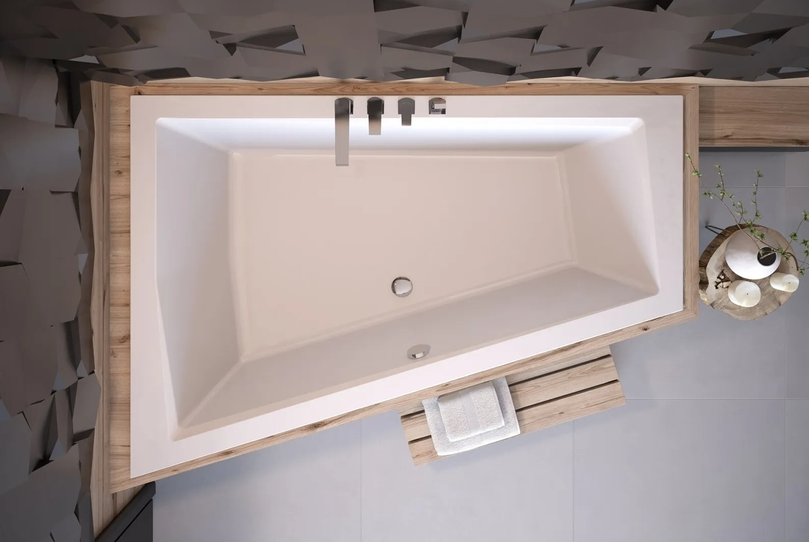 в продаже Ванна Besco Intima Duo 180x125 (WAID-180-NL) левая - фото 3