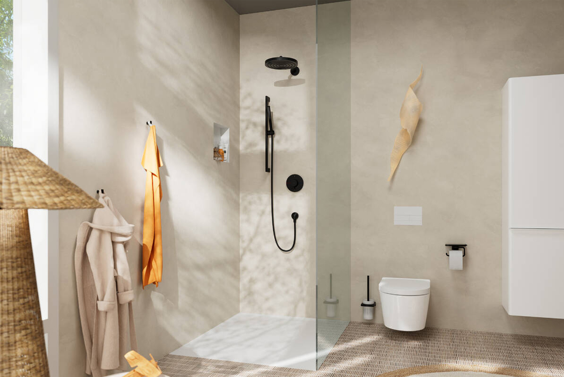 в продаже Душевая штанга Hansgrohe Unica S Puro Matt Black 24402670 - фото 3