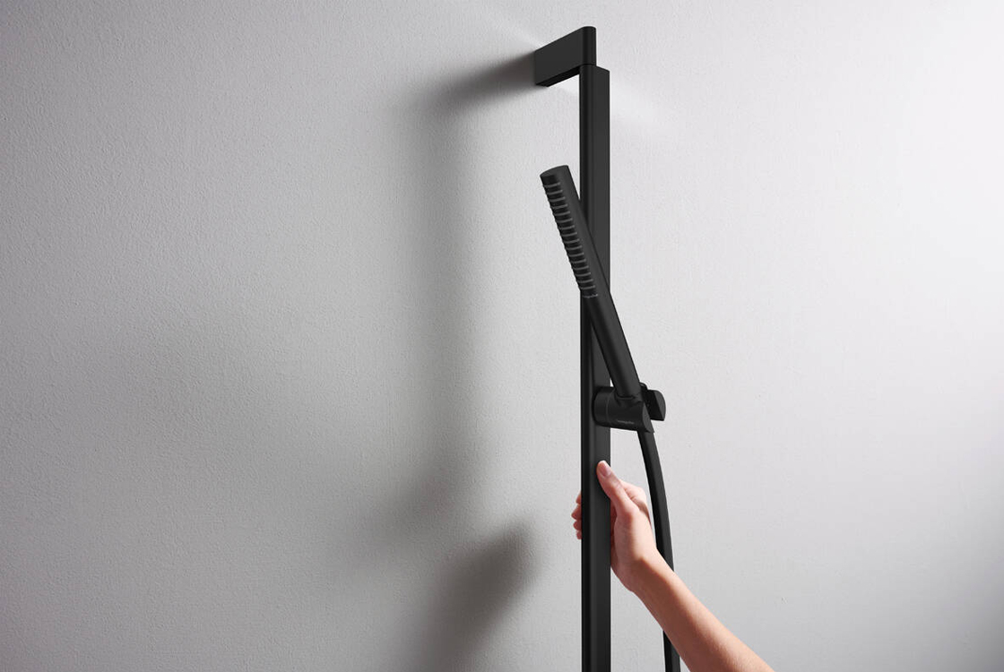 Душевая штанга Hansgrohe Unica S Puro Matt Black 24405670 цена 17543 грн - фотография 2