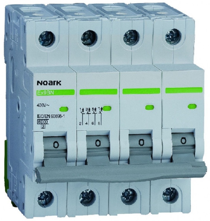 Цена автоматический выключатель Noark Ex9BN 4P, 50A, 6kA, C (100178) в Киеве