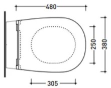 Flaminia IO 2.0 Slim SoftClosing/Quick-release (IOCW07) Габаритные размеры