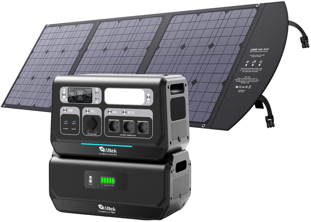 Altek AL 2400 PowerBox Pro Plus + солнечная панель Altek ALT-120