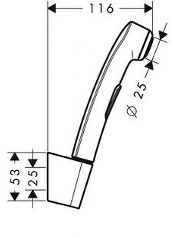 Hansgrohe Brushed Black Chrome 96907340 Габаритні розміри
