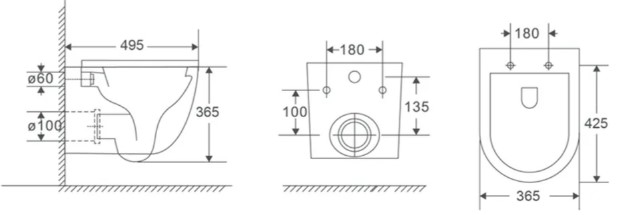 IO Mufi Spin Flux (CE.MUFSF.490.0 46E-UQ3) Габаритные размеры