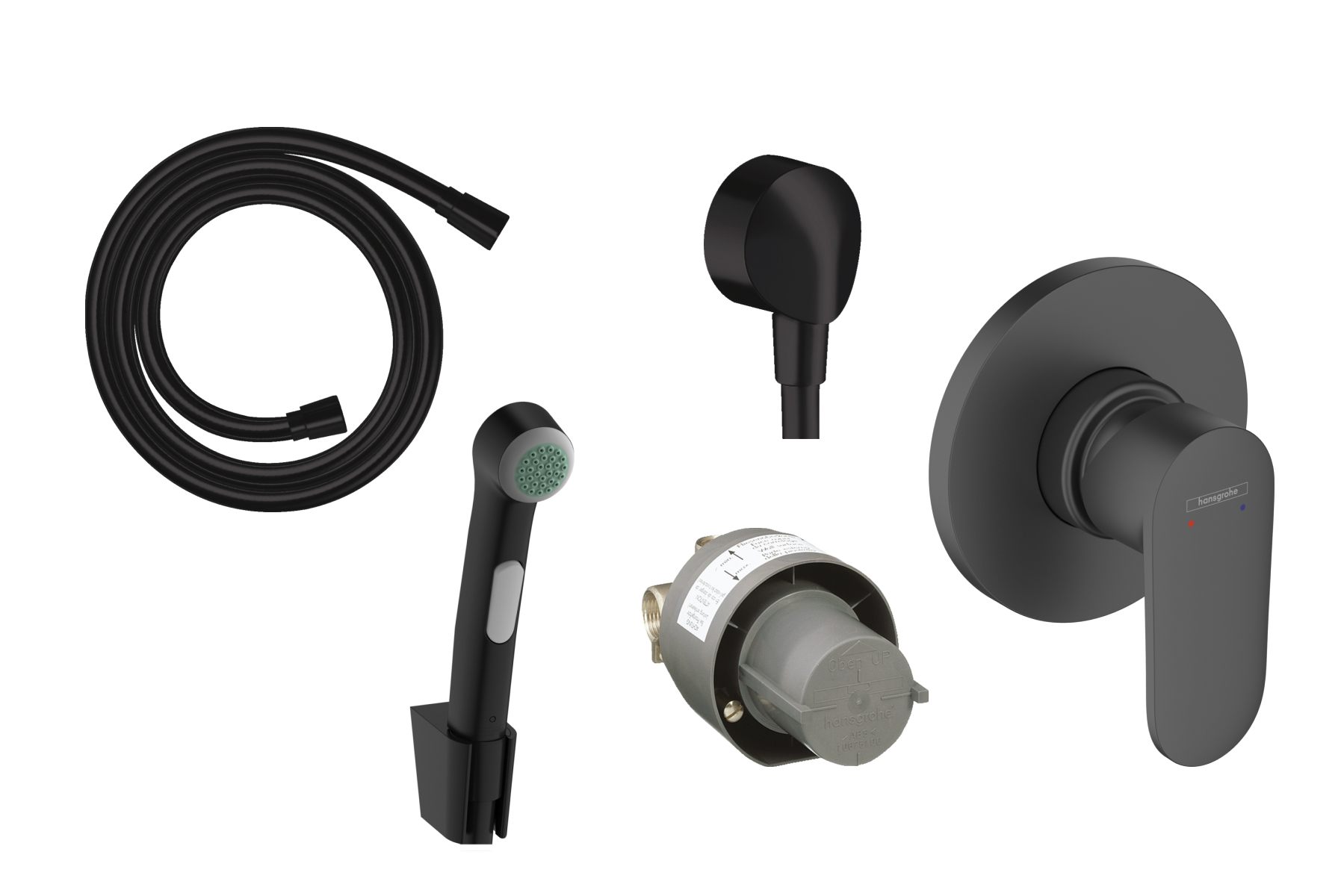 Змішувач для біде Hansgrohe Vernis Blend Matt Black 20230005