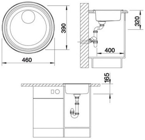 Blanco Rondosol (513306) Габаритные размеры