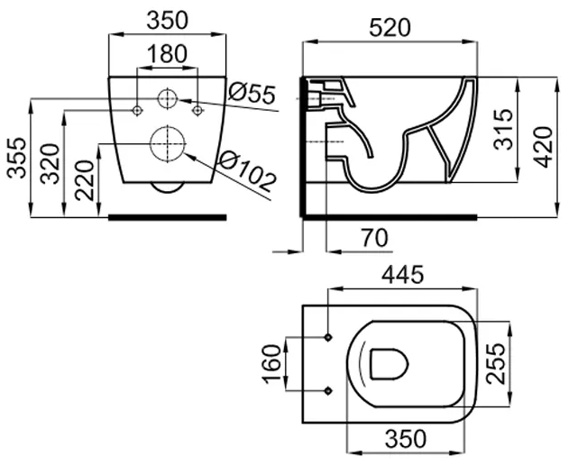 Noken Lounge (100311255) Габаритные размеры