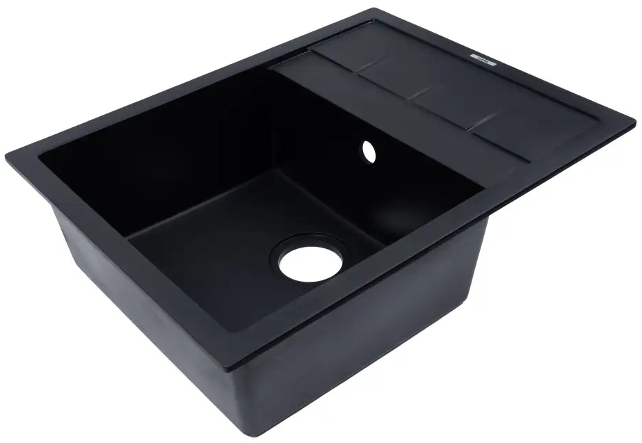 в продаже Кухонная мойка Ventolux Silvia 650x500x200 (Black Quartz) - фото 3