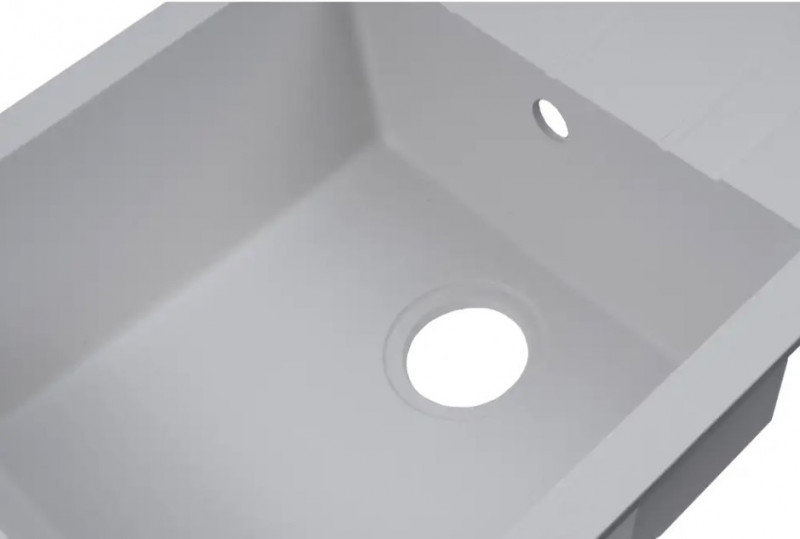 Кухонная мойка Ventolux Diamante 765x485x200 (White Quartz) цена 4899 грн - фотография 2