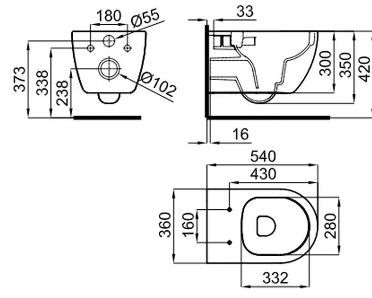 Noken Arquitect (100328472) Габаритные размеры