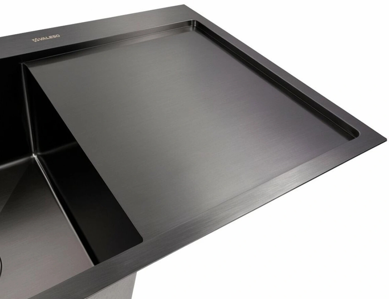 в продаже Кухонная мойка Valeso Handmade CM 78x50 L PVD черная - фото 3