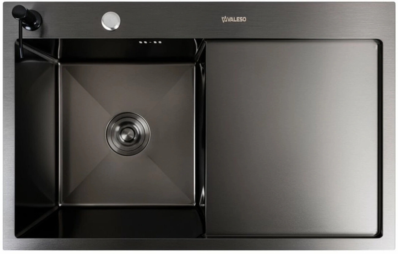 Кухонная мойка Valeso Handmade CM 78x50 L PVD черная