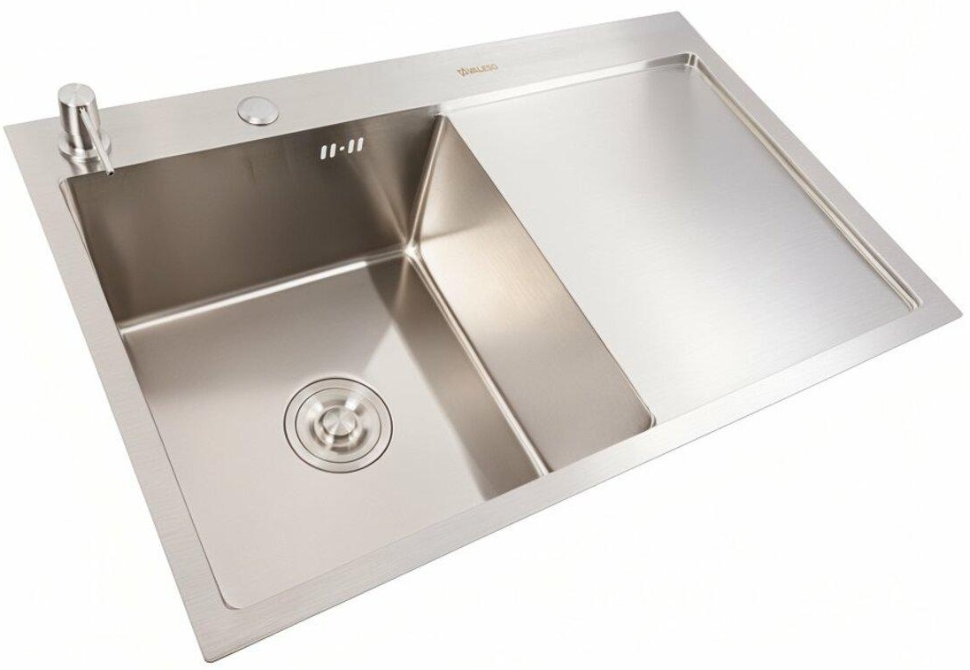 Кухонна мийка Valeso Handmade CM 78x50 L нержавійка ціна 4555 грн - фотографія 2