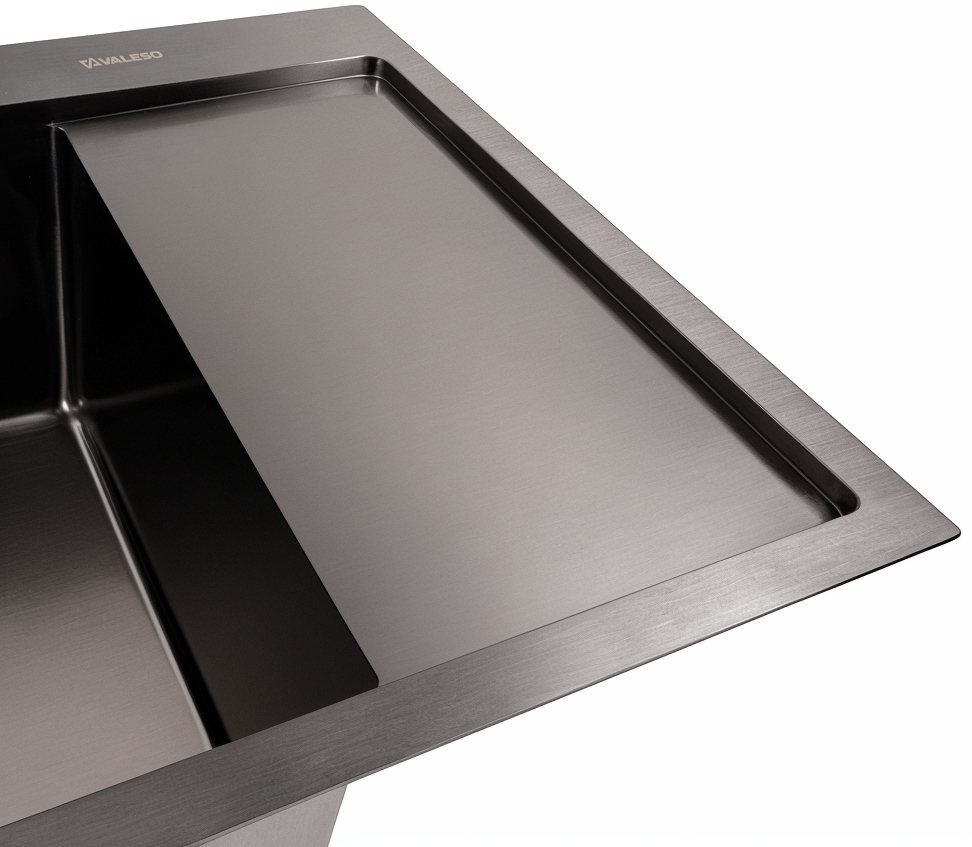 в продажу Кухонна мийка Valeso Handmade CM 65x50 L PVD чорна - фото 3