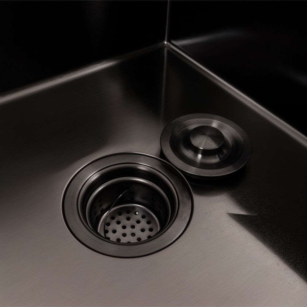 Кухонна мийка Valeso Handmade CM 65x50 L PVD чорна відгуки - зображення 5