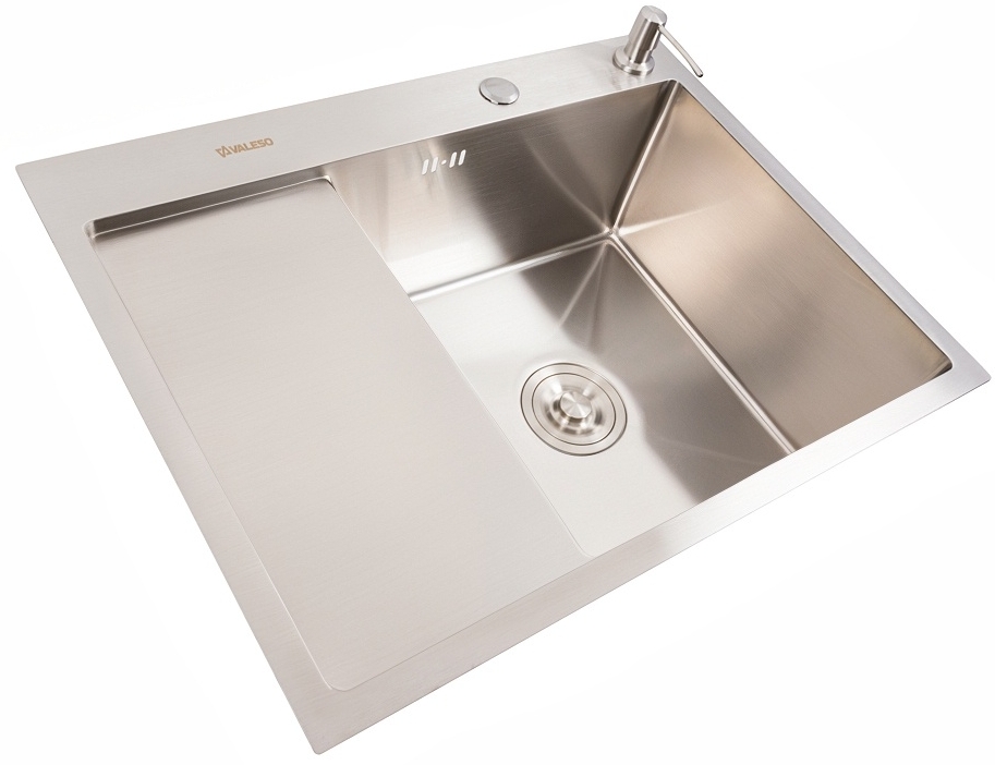 Кухонна мийка Valeso Handmade CM 65x50 R нержавійка ціна 4293 грн - фотографія 2