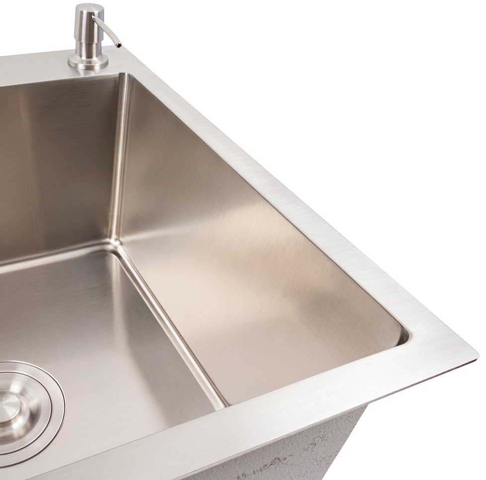 в продажу Кухонна мийка Valeso Handmade CM 65x50 R нержавійка - фото 3