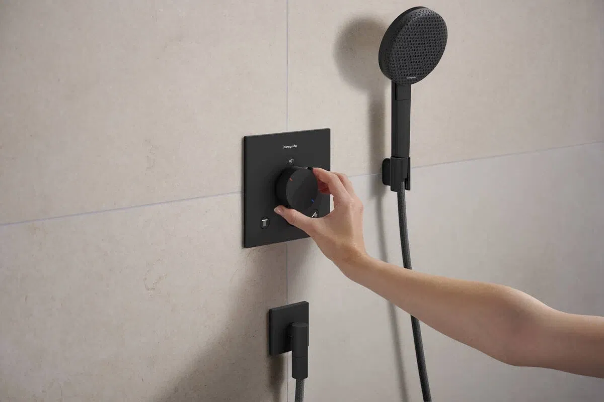 в продажу Змішувач із термостатом Hansgrohe Ecostat Comfort E Matt Black 33711670 - фото 3