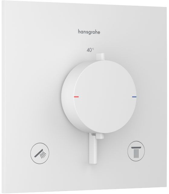 Смеситель с термостатом Hansgrohe Ecostat Comfort E Matt White 33711700