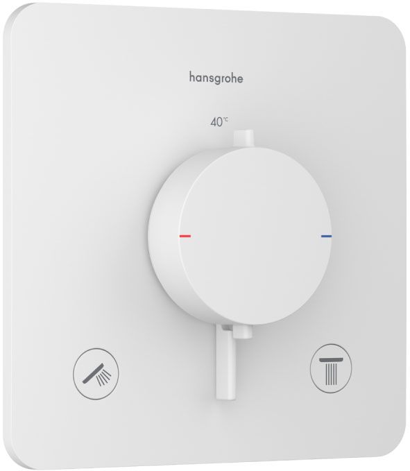 Смеситель с термостатом Hansgrohe Ecostat Comfort Q Matt White 33713700