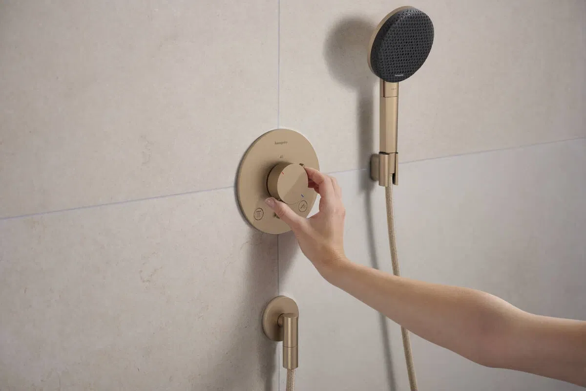 в продаже Смеситель с термостатом Hansgrohe Ecostat Comfort S Brushed Bronze 33715140 - фото 3