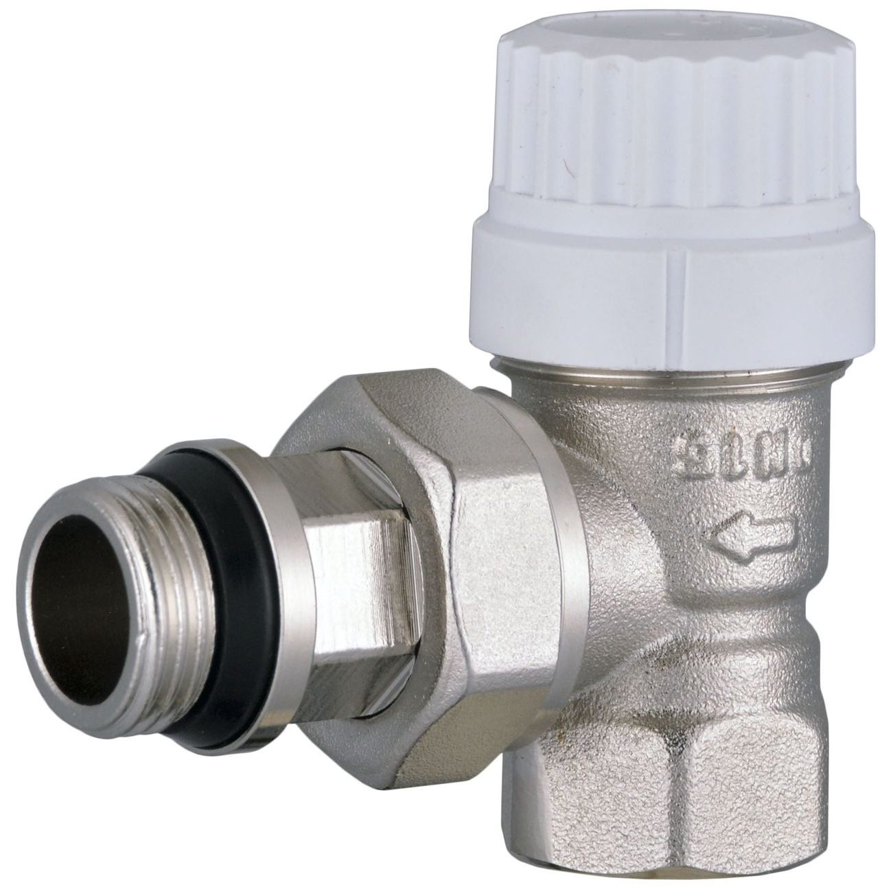 Кран радіаторний Quality Professional 1/2" кутовий, антипротікання NV-QP5007