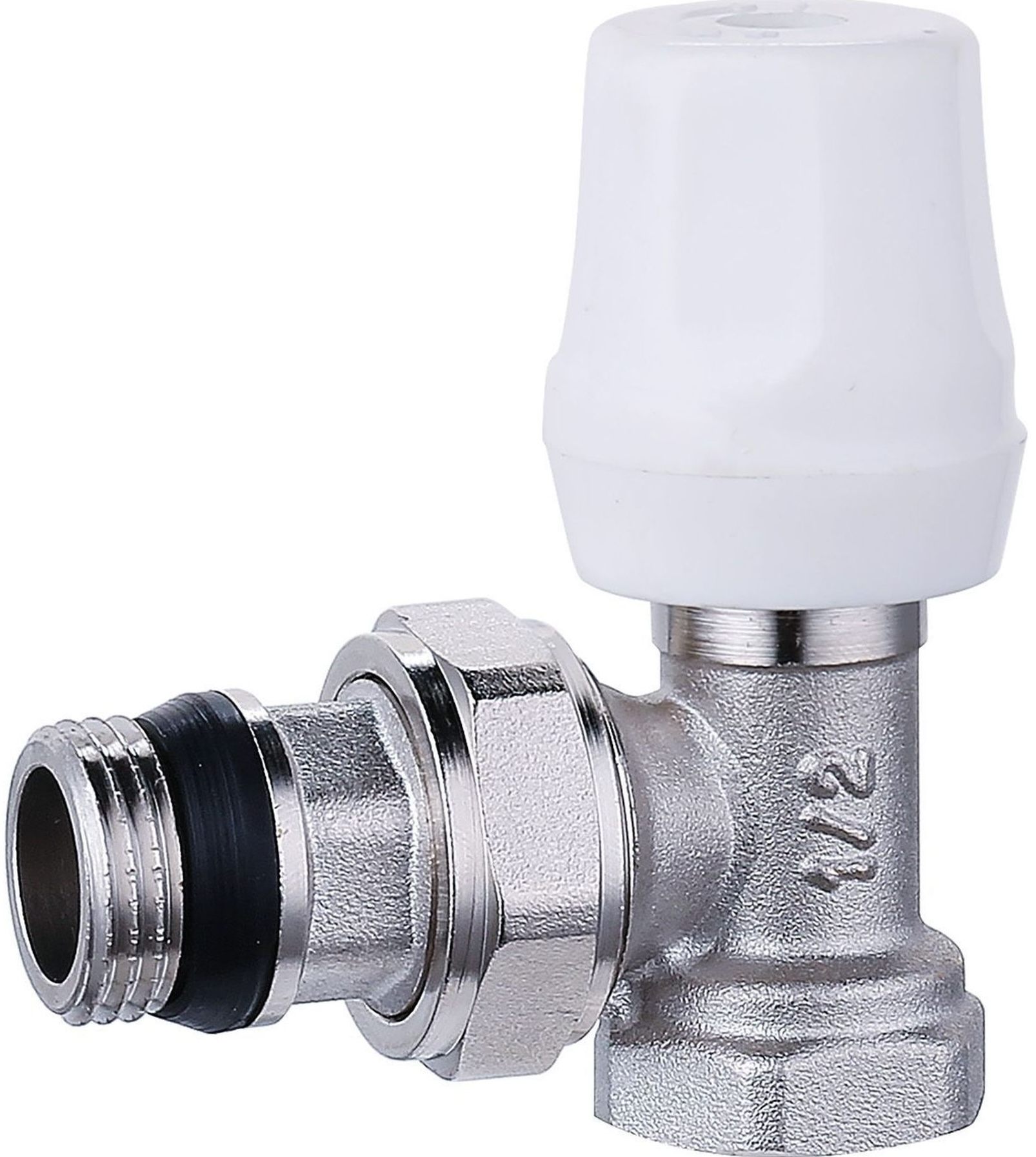 Кран радіаторний Quality Professional 1/2" кутовий, антипротікання NV-QP5005