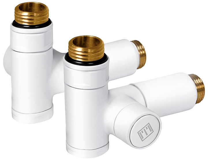 Комплект кранів під ТЕН Ideale Senso 1/2"x1/2" білий ціна 1817 грн - фотографія 2