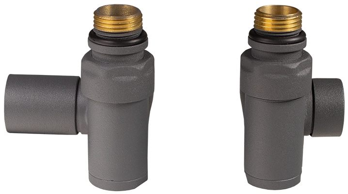 Ideale 1/2"x1/2" антрацит - фото 3 в продажу Комплект кранів під ТЕН Ideale 1/2"x1/2" антрацит - фото 3