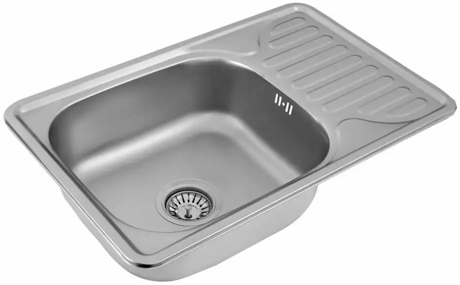 Кухонна мийка Valeso Сатин 6642 (0,8/180 мм) ціна 1611 грн - фотографія 2