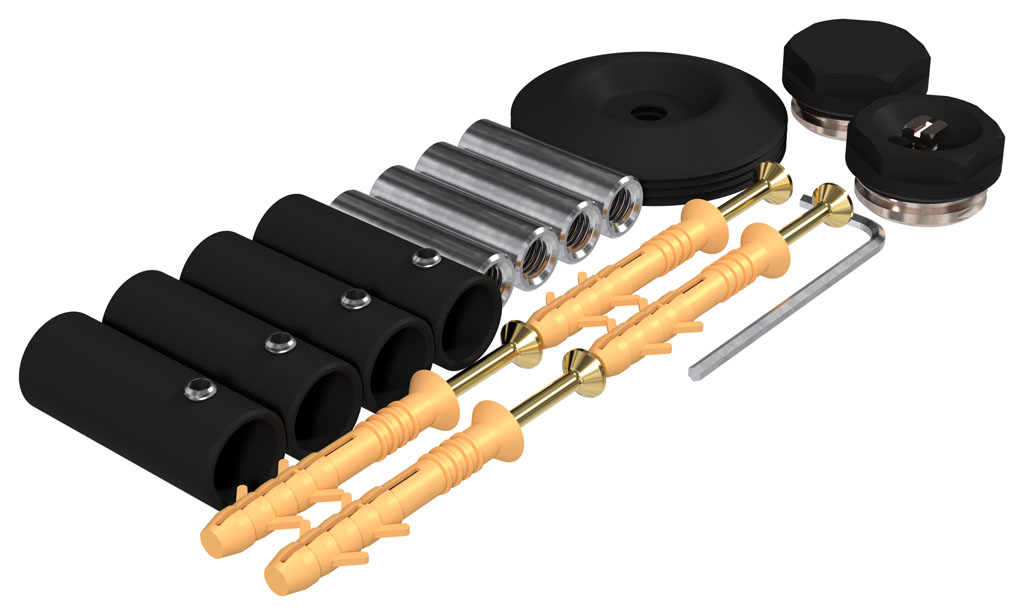 в продаже Комплект скрытого подключения Deffi черный A.SPAD.36.40.25.B - фото 3