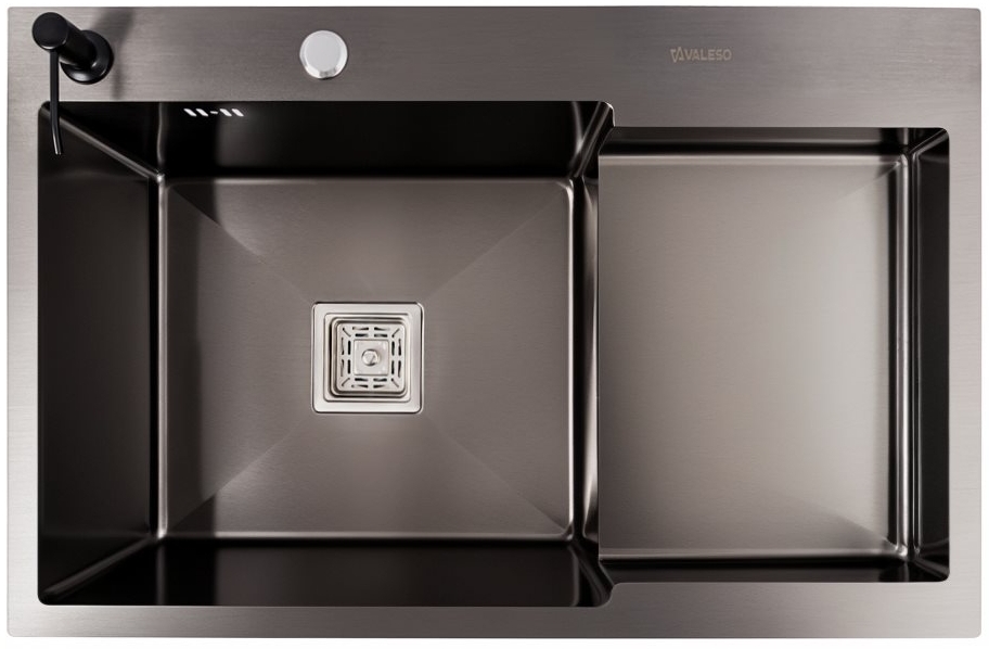 Кухонная мойка Valeso Handmade 78x50C L PVD черная