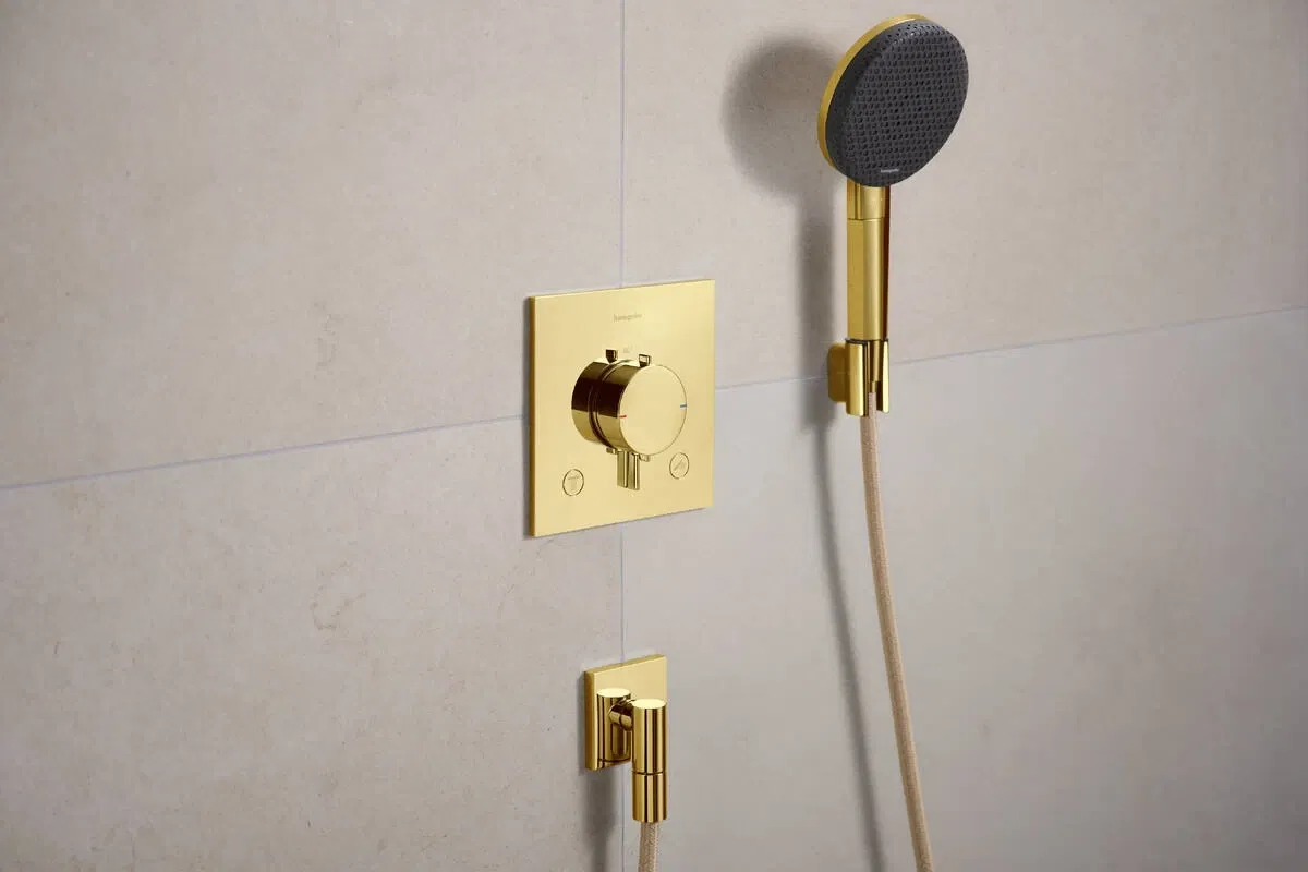 в продажу Шланговое під'єднання Hansgrohe FixFit Fine E Polished Gold Optic 28883990 - фото 3