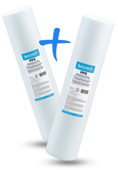Картридж для фильтра Ecosoft 4,5"х20" 5 мкм CPV245205ECO 2шт. (механика)