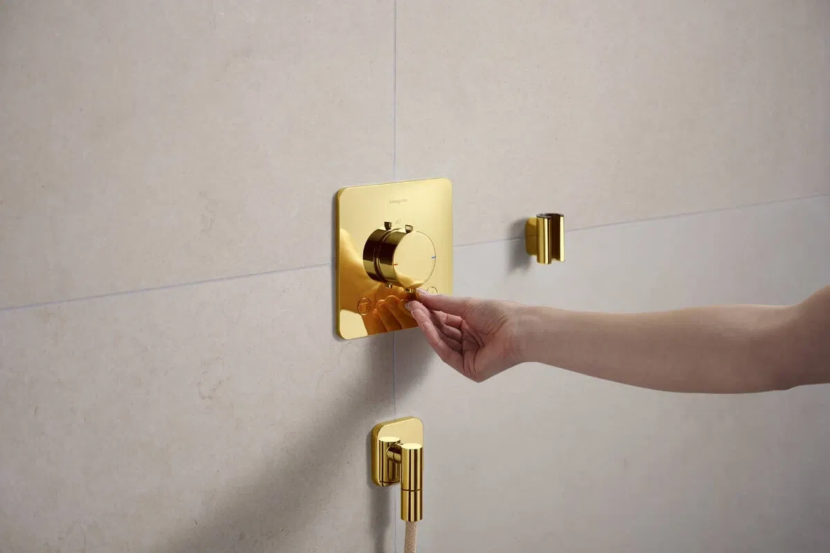 в продажу Шланговое під'єднання Hansgrohe FixFit Fine Q Polished Gold Optic 28884990 - фото 3