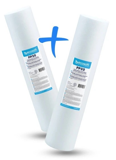 Картридж для фільтра Ecosoft 4,5"х20" 20 мкм CPV2452020ECO 2шт. (механіка)