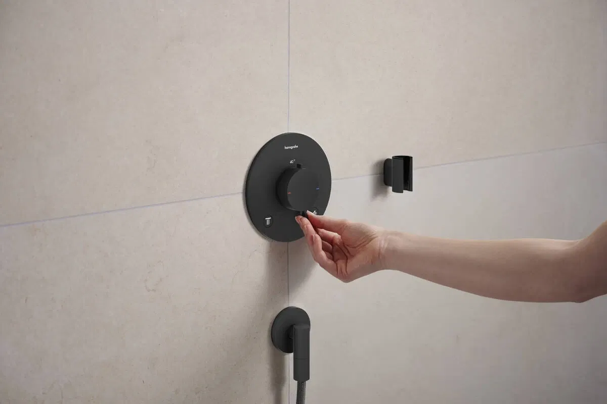 Шланговое під'єднання Hansgrohe FixFit Fine S Matt Black 28882670 ціна 5141 грн - фотографія 2