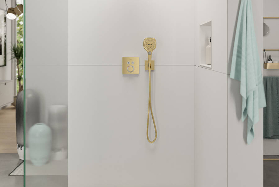 Шланговое під'єднання Hansgrohe FixFit Porter E Polished Gold Optic 26889990 ціна 8635 грн - фотографія 2