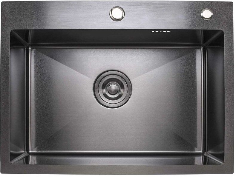 Кухонна мийка Valeso Handmade PVD 60x45 чорна