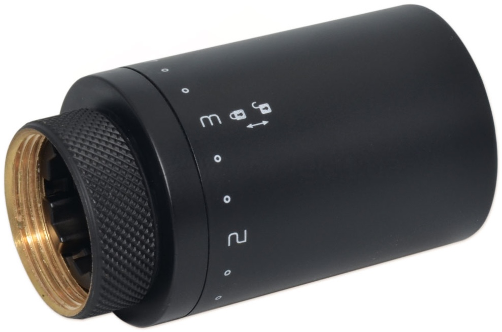 Термоголовка Carlo Poletti M30x1,5 із запобіжником, чорна (A49500EFS9005O) ціна 3088 грн - фотографія 2