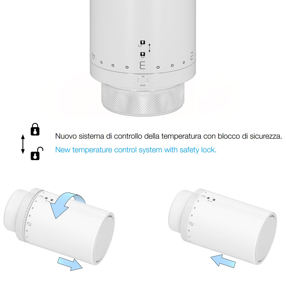 в продажу Термоголовка Carlo Poletti M30x1,5 із запобіжником, чорна (A49500EFS9005O) - фото 3